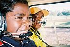 Kids in helicopter